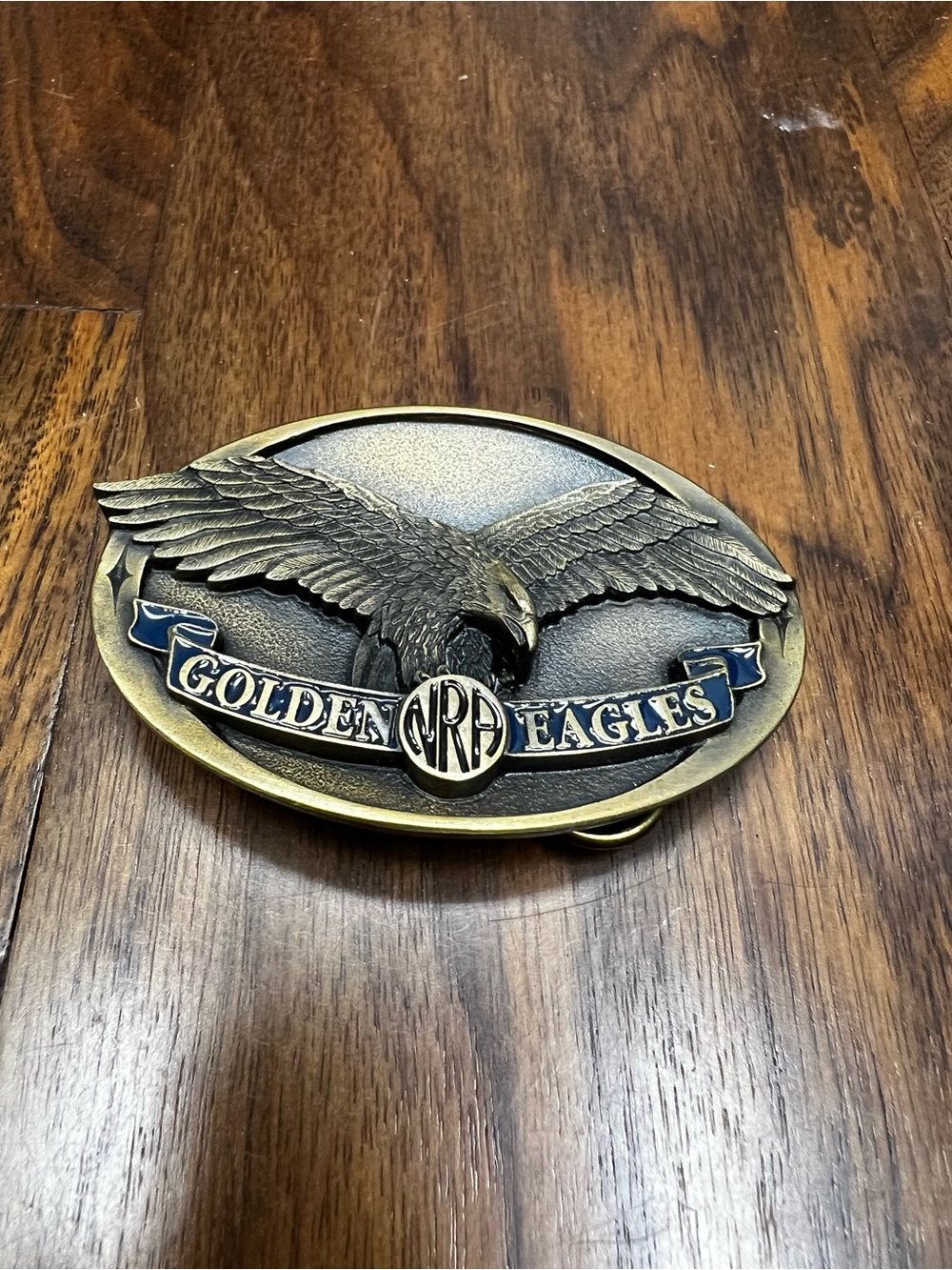 NWT NRA Golden Eagles Belt Buckle
